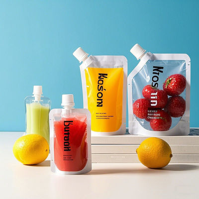 Bezprzewodowe i szczelnie stojące torebki płynne z łatwym wylewaczem do napojów, sosów, kosmetyków