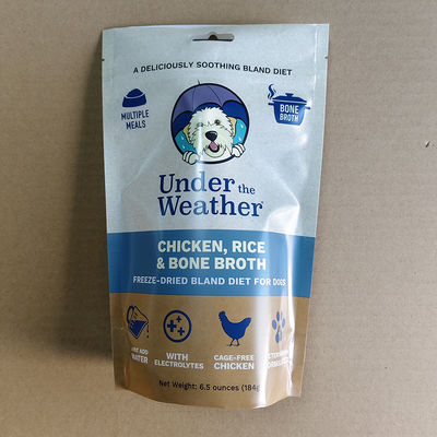 Niestandardowa torebka ekologiczna, ponownie zamykana do kawy, żywność dla zwierząt domowych, kosmetyki 100g 500g 1kg