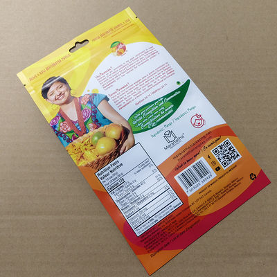 Samozamykająca się torba stojąca na mango z zamkiem błyskawicznym, odporna na wilgoć IPX4, z możliwością wielokrotnego zamykania 500+