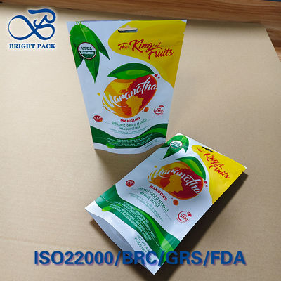 Opakowanie plastrów mango z otworem do zawieszania - zgrzewane z 3 stron, bariera przed wilgocią i przezroczyste okienko