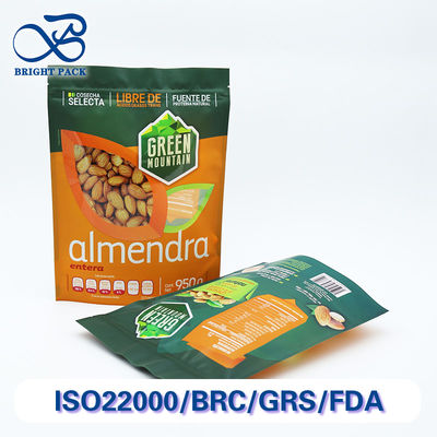 Fabryka zaopatrzenia Stand Up Ziplock Worki Mylar do orzechów opakowania z niestandardowej druku i okien.