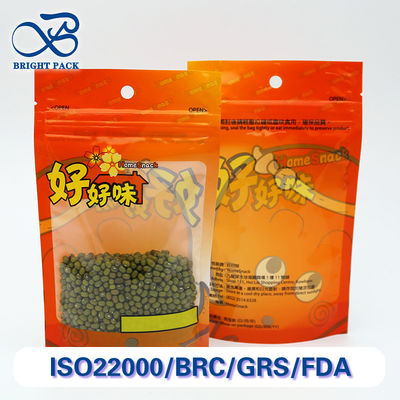 Lekkie i nadające się do recyklingu torby stojące z przejrzystymi okienami do opakowań żywności wyposażone w druk dostosowywalny.