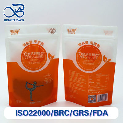 Odporne na wilgoć torebki stojące do pakowania żywności z niestandardowymi, unikalnymi oknami i wzorami druku.