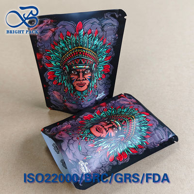 Torba zabezpieczająca przed dziećmi z nadrukiem grawiury na czepek wodza, bariera O₂ <0,5 cm³/dzień, laminat 8-warstwowy