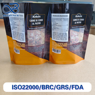 Konfigurowalne, cyfrowo drukowane torebki typu stand-up do pakowania żywności z przezroczystym okienkiem.