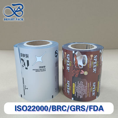 Wysokiej bariery 3-warstwowa folia z rolką kawy Wodność Świeżość Zamknięcie opakowania dla ziaren kawy / proszku