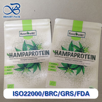 Premium Kraft Paper / PE Composite Zipper Bag Eco-Friendly Heavy-Duty Packaging For Coffee Pet Food Secure Seal (Wymaganie ochrony środowiska)