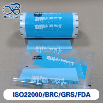 Recyklingowana folia barierowa do pakowania owoców morza z zamknięciem strunowym