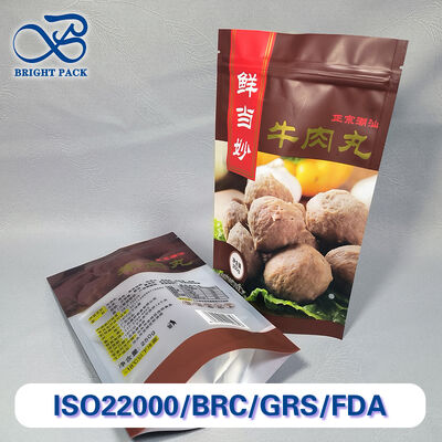 Szczelna i odporna na przebicie torebka typu stand-up na kulki wołowe