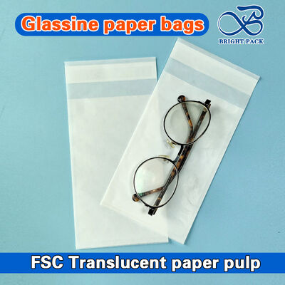 Ekologiczne, nadające się do recyklingu papierowe torebki z papieru pergaminowego, odporne na tłuszcz, z przezroczystym okienkiem, idealne do żywności, rękodzieła, małych przedmiotów