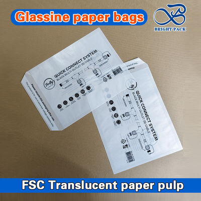 Bezpłatne plastikowe worki z szklanego papieru ekologiczne przejrzyste opakowania do piekarni