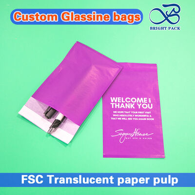 Ekologiczne torby i koperty z papieru glassine o wysokiej przezroczystości i w 100% biodegradowalnym materiale
