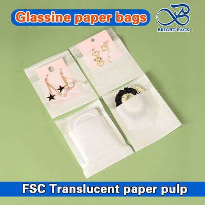 Personalizowane, biodegradowalne, półprzezroczyste torby z papieru glassine do ekologicznego pakowania odzieży