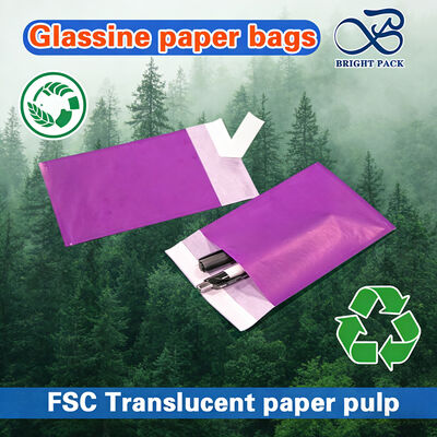 FSC Certified Glassine Paper Bags z wysoką przejrzystością i dostosowywalnymi rozmiarami do opakowań luksusowych odzieży