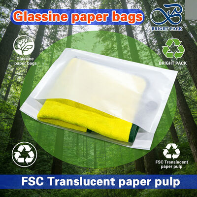 Logo na zamówienie Szklana torebka papierowa Odzież Kompostowalna odzież Szklana torebka Przejrzysty papier opakowaniowy torebka na koszulkę płaszcz