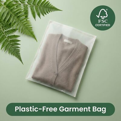 Kompostowalna w domu szklana torba na odzież Biodegradowalne opakowanie odzieży Ekologiczne etui na odzież dla certyfikowanego producenta OEM nadającego się do recyklingu