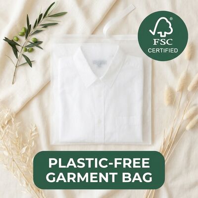Przejrzysty worek szklany 40 gm do odzieży Przejrzysty opakowanie odzieży Eco garment poufka do certyfikowanego recyklingu biodegradowalny